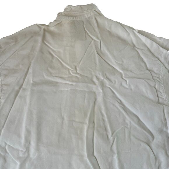 Dharma Trading Co. Short Sleeve Collared Button Up White Pocket Shirt Size Med - Picture 10 of 10